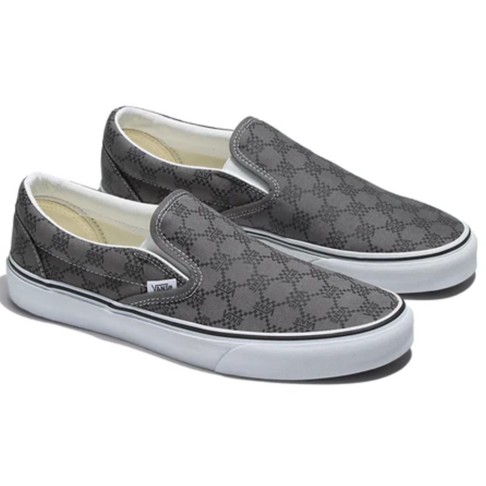 Classic Slip-On Monogram Pewter Shoe
